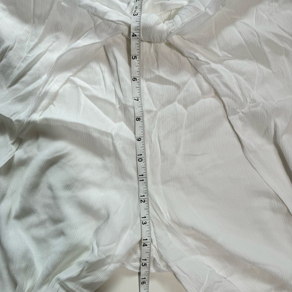 NEW Kona Sol Swim Tie Front Cover Up Pants Side Split White Size XL - Picture 15 of 16